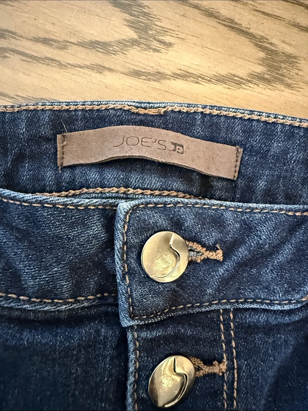 Joes Jeans High-Rise Dark Blue Women’s Button-Fly Jeans